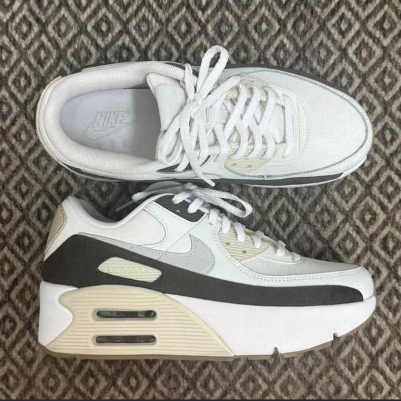Nike Air Max 90 LV9 Baroque Brown Women’s Leather Low Top Sneakers FD4328-102