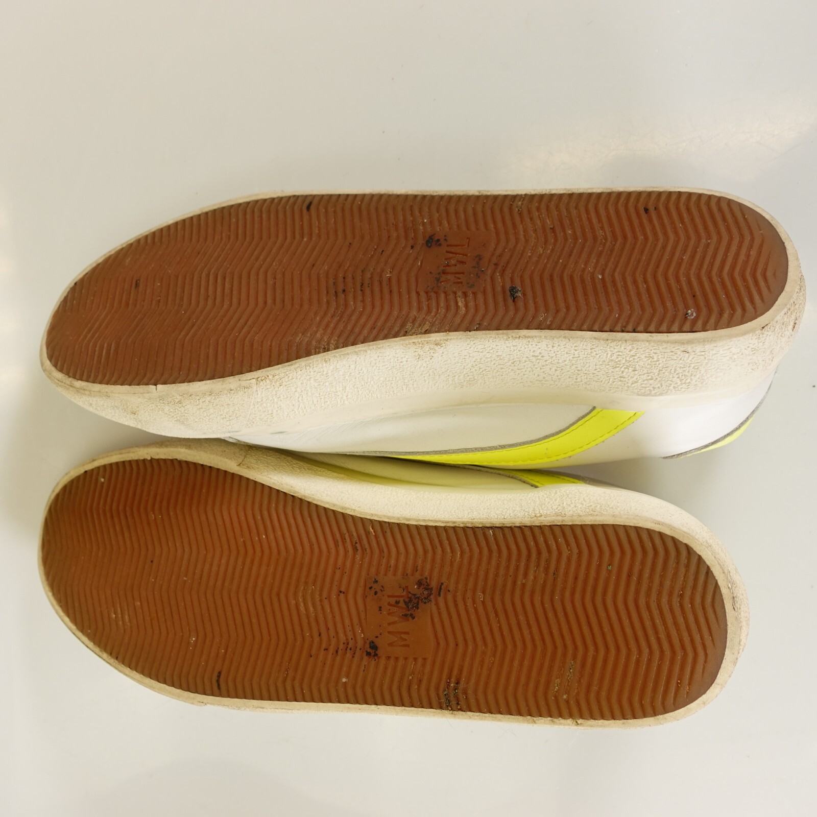 Preppy Neon Madewell Shoes White Leather Ecletic Low Cut Women 8 Mens 6.5