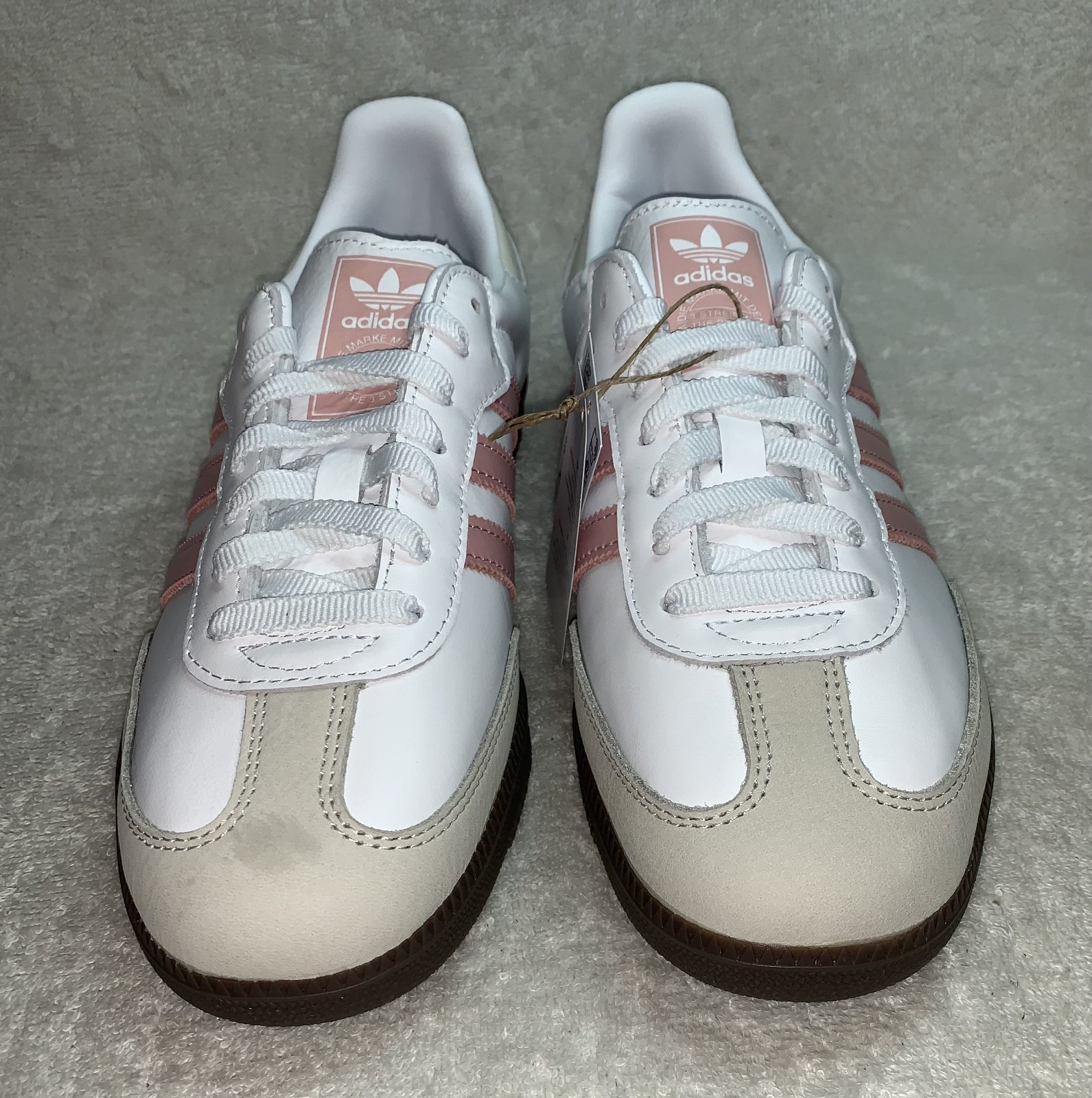 ADIDAS ORIGINALS SAMBA OG W CASUAL SNEAKERS WOMENS SZ 11 WHITE MAUVE JI2677 NIB