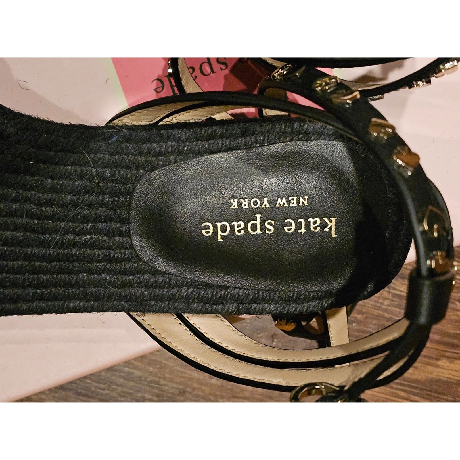 Kate Spade NEW YORK Mai Tai Flat Sandals – New Women | Color: Black | Size: 9
