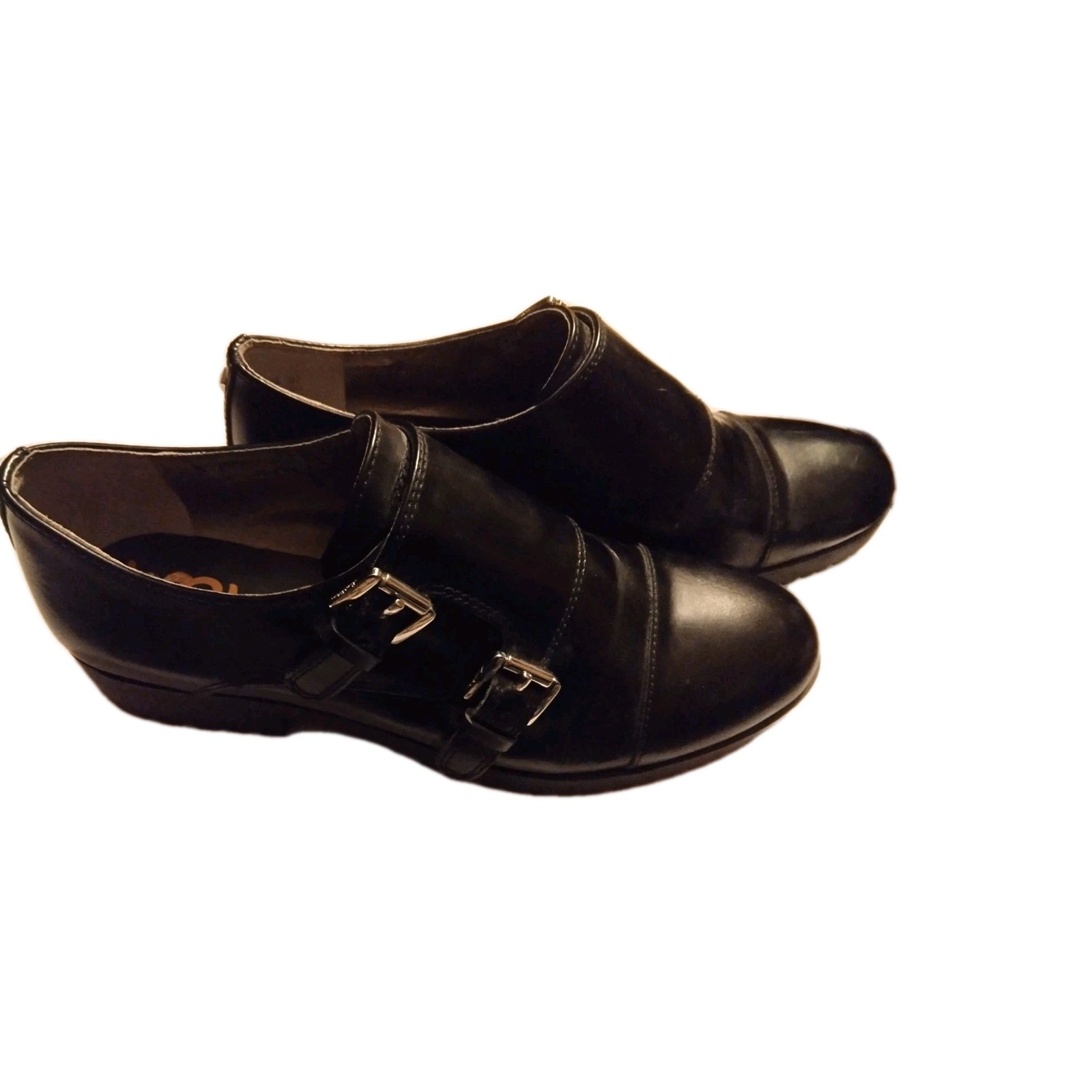 SAM EDELMAN Melanie Black Leather 6.5