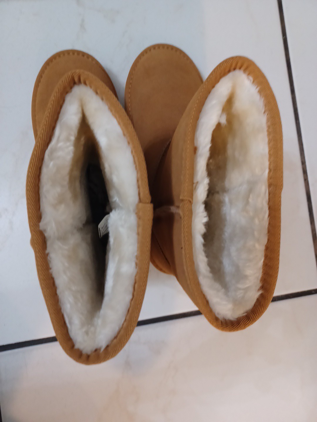 Vepose Women’s Fur Lined Suede Snow Boots Warm Leather Size 11
