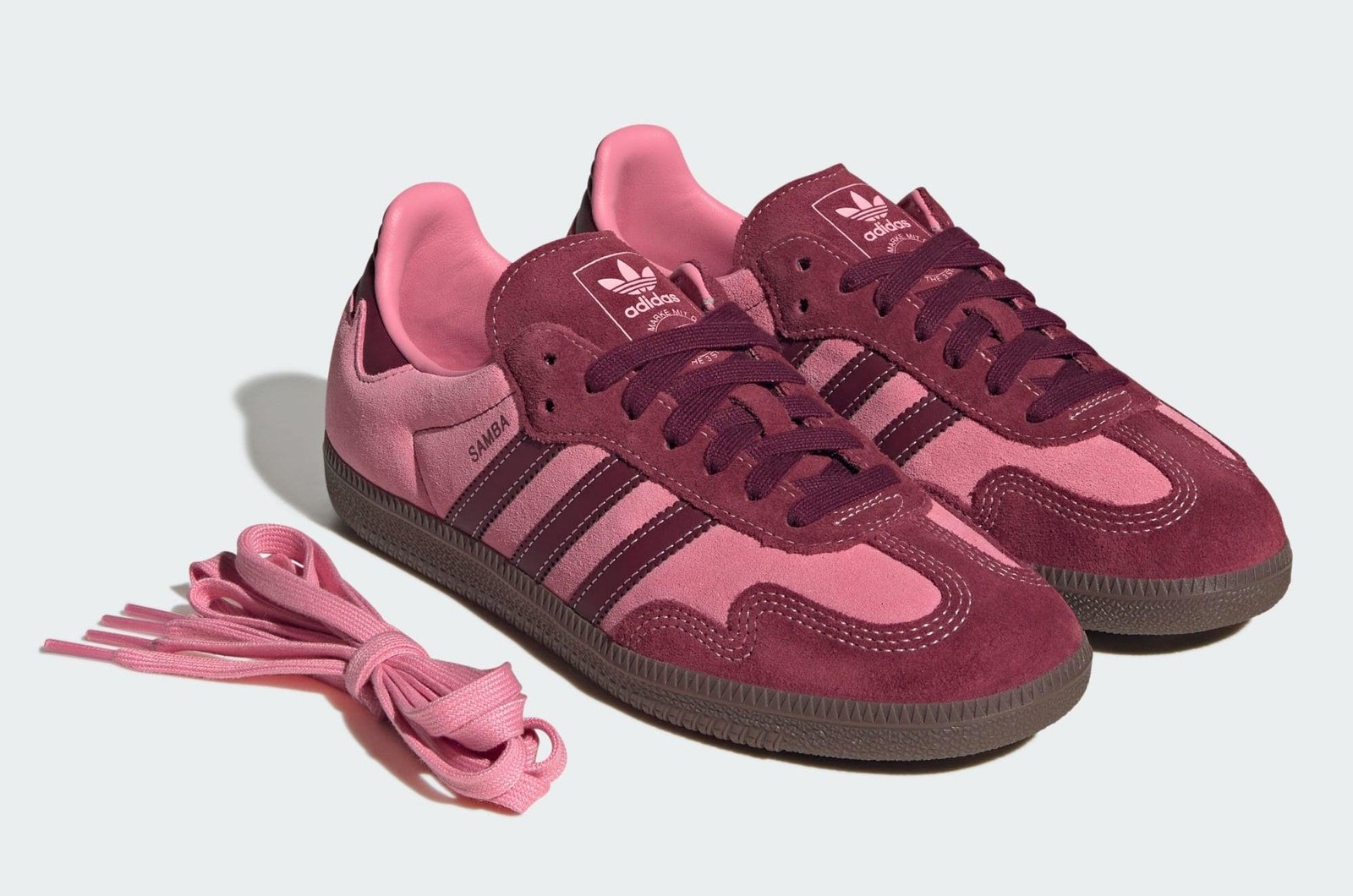 [IH6704] WOMENS ADIDAS SAMBA OG ‘PINK SPARK SHADOW RED’