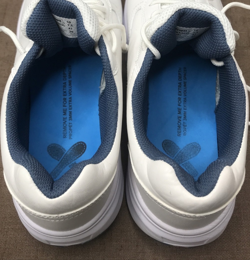 *See Description Propet Ultima Women’s Walking Sneakers Size 10M White Leather