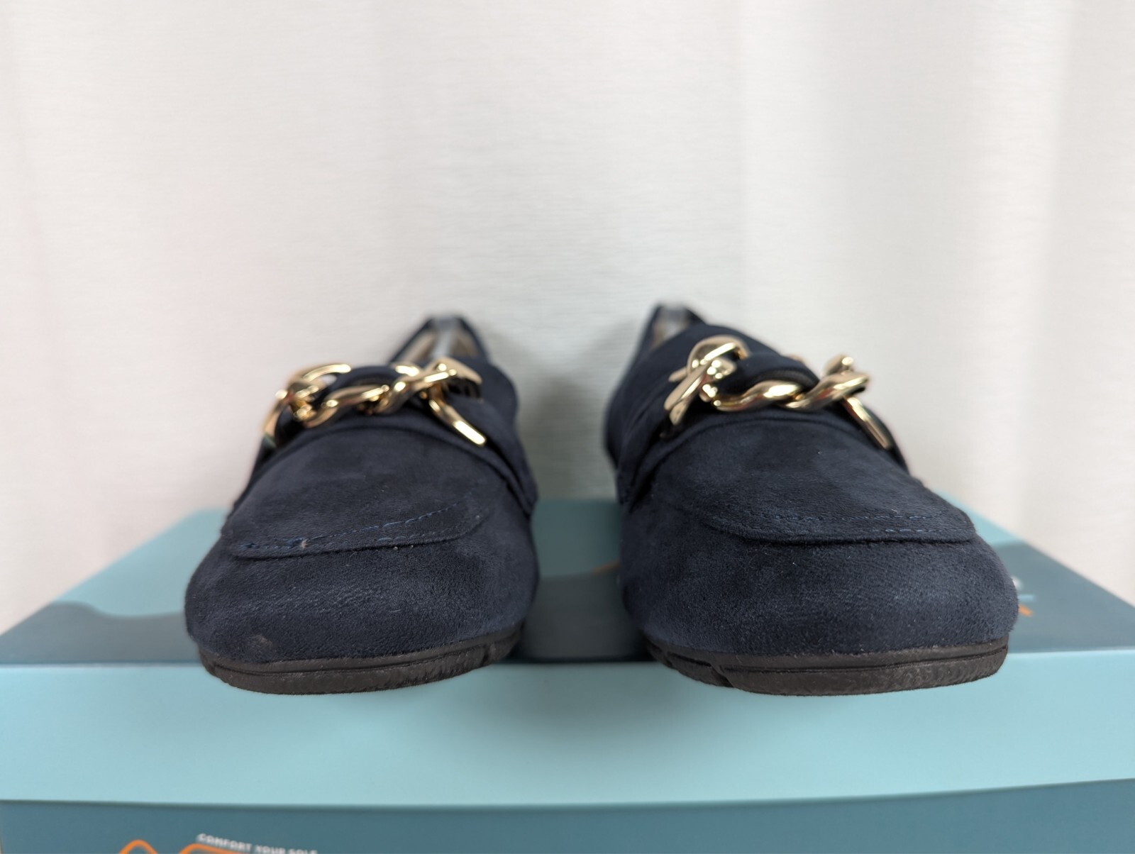 Cliffs by White Mountain – Gainful – Loafer / Flat – Navy Suedette – Size: 6W