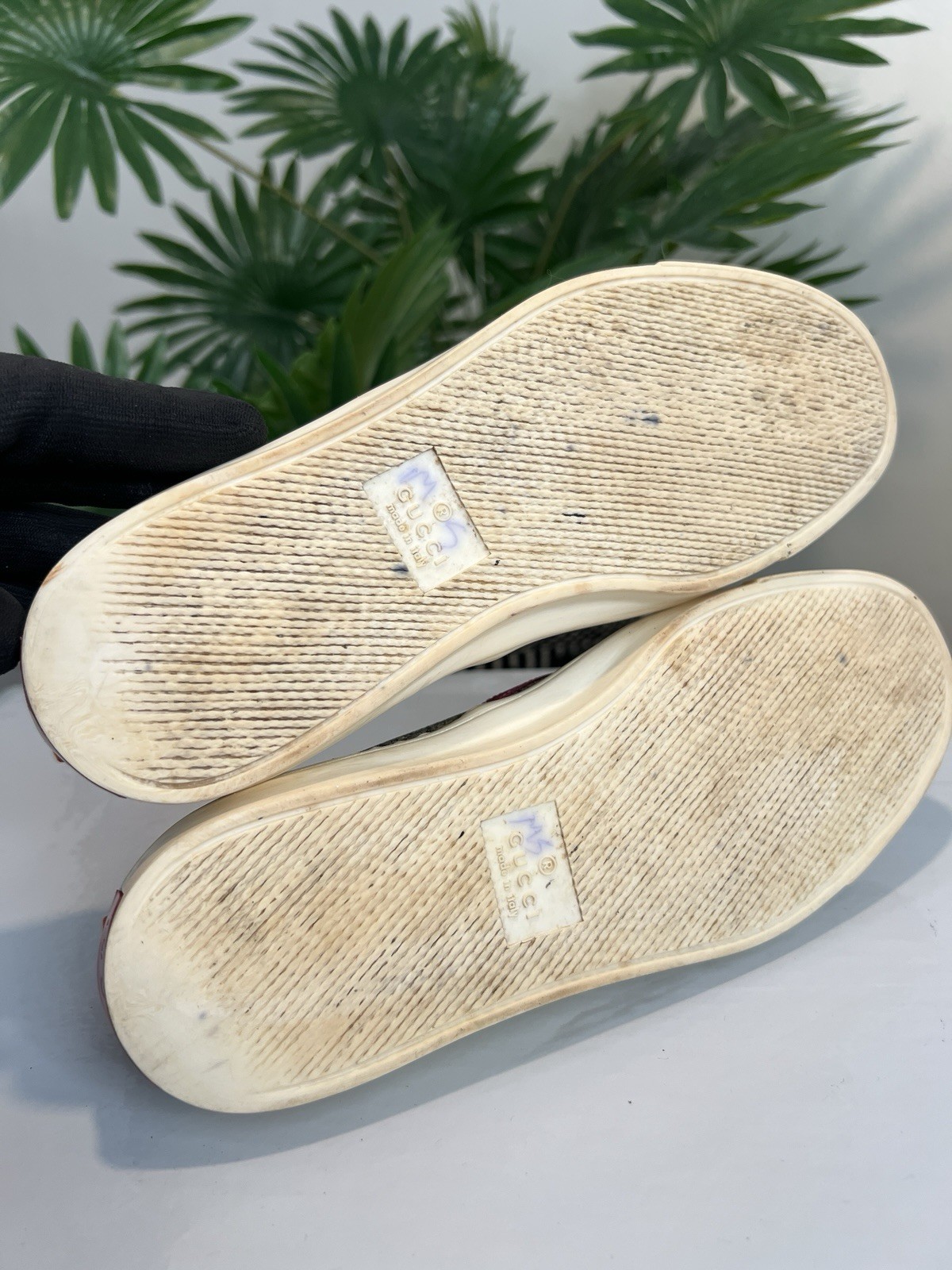 GUCCI GG Supreme Monogram Womens Slip On Sneakers EU 35 || US 4.5