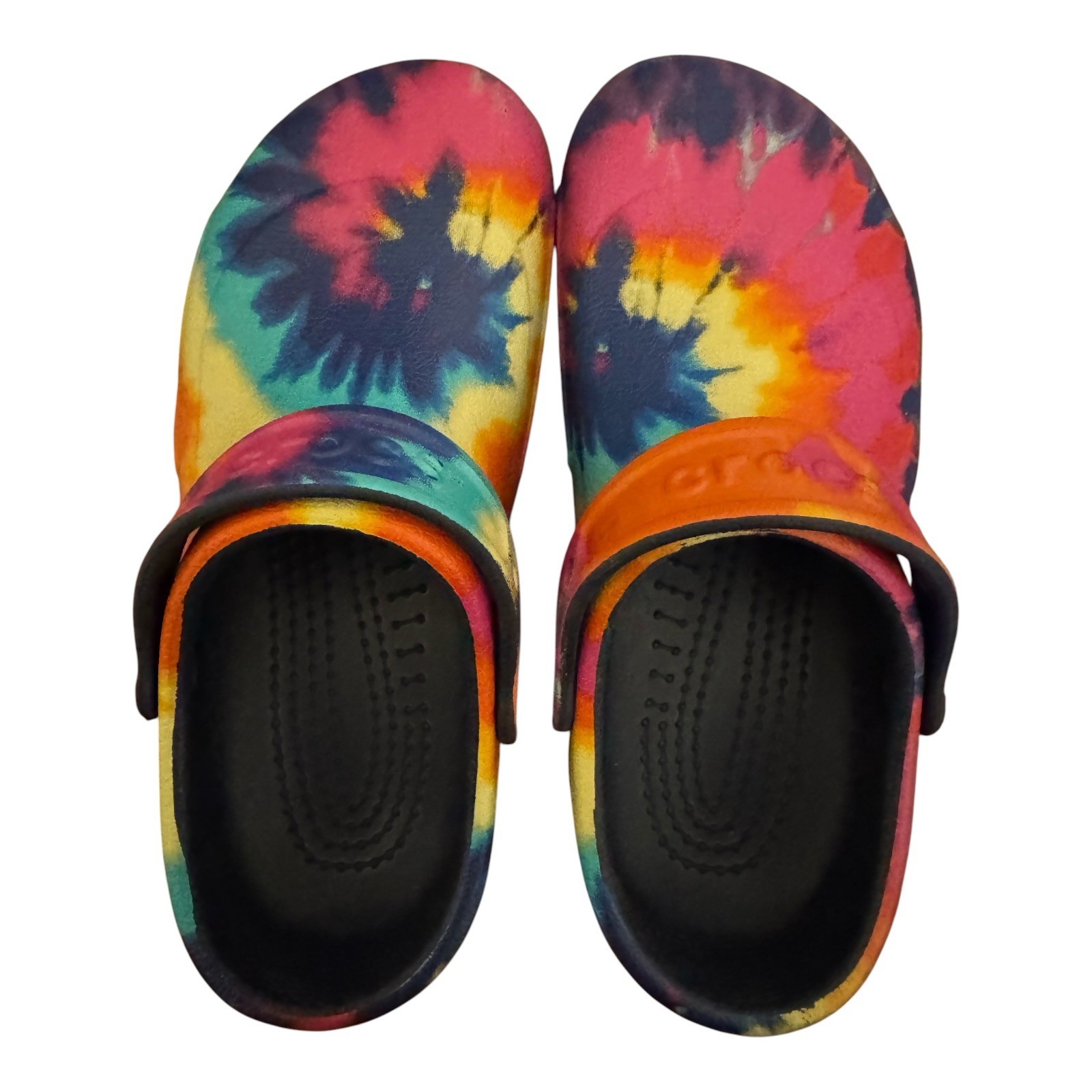 Crocs Bistro Graphic Clog Women’s 7 Men’s 5 Tie Dye Work Shoes Slingback Comfort