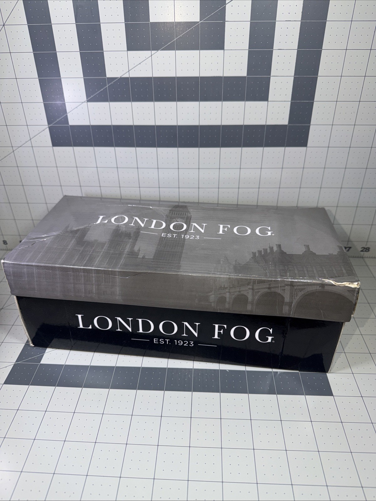 London Fog Chelsea Navy Fabric Flats Size 7.5 ZXK183 New W/ Box Water Resistant
