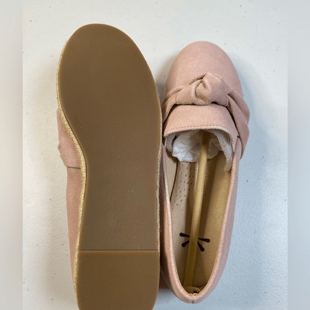 NIB Isaac Mizrahi Women’s Pink Knotted Slip On Espadrille Flat Shoes- Size 7.5