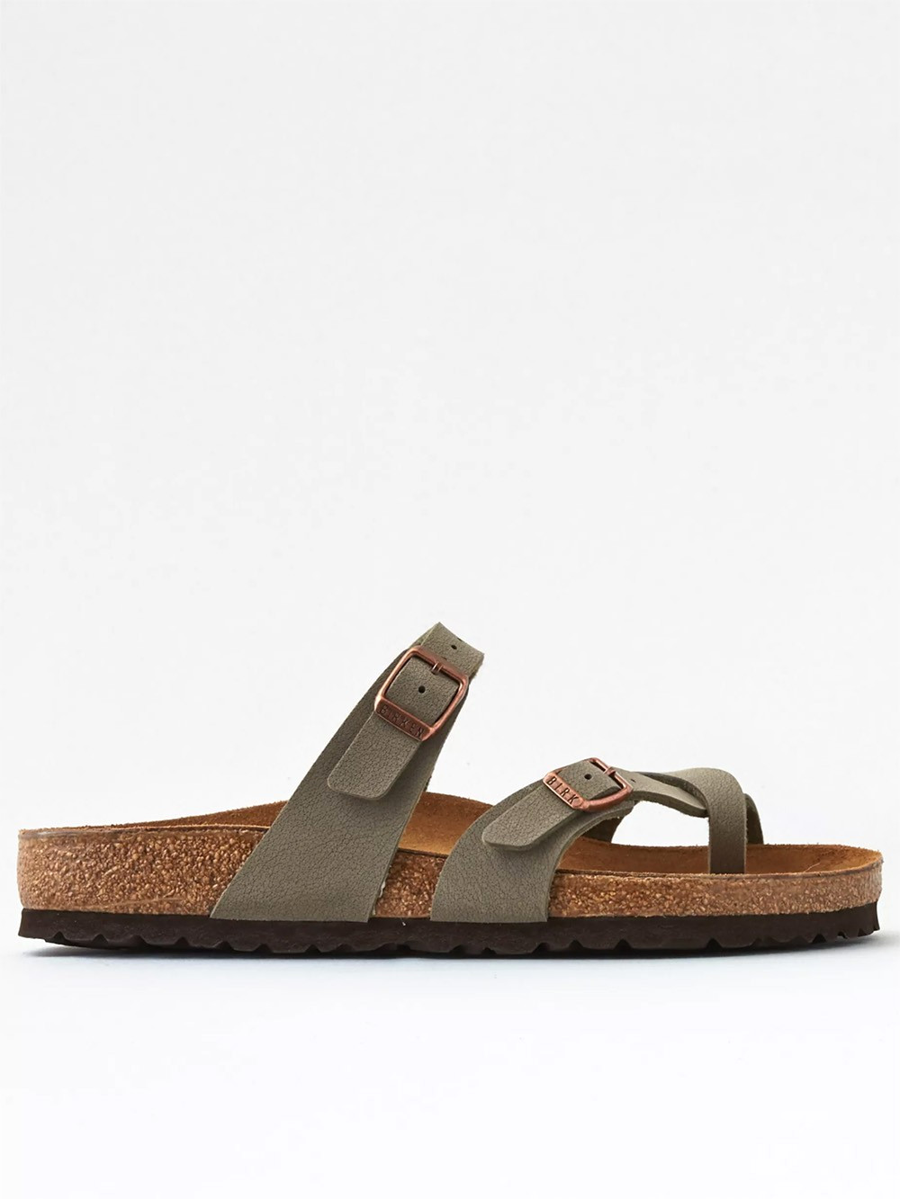 Birkenstock Mayari Birkibuc Stone Sandals Wide Size Women’s Shoes New w/ Box