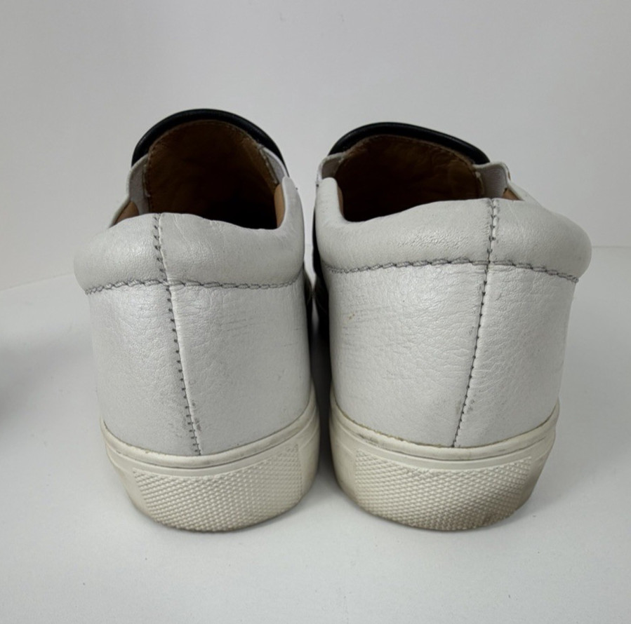 Brighton Women’s Size Moor Casablanca Embroidered Blk/White Leather Sneakers