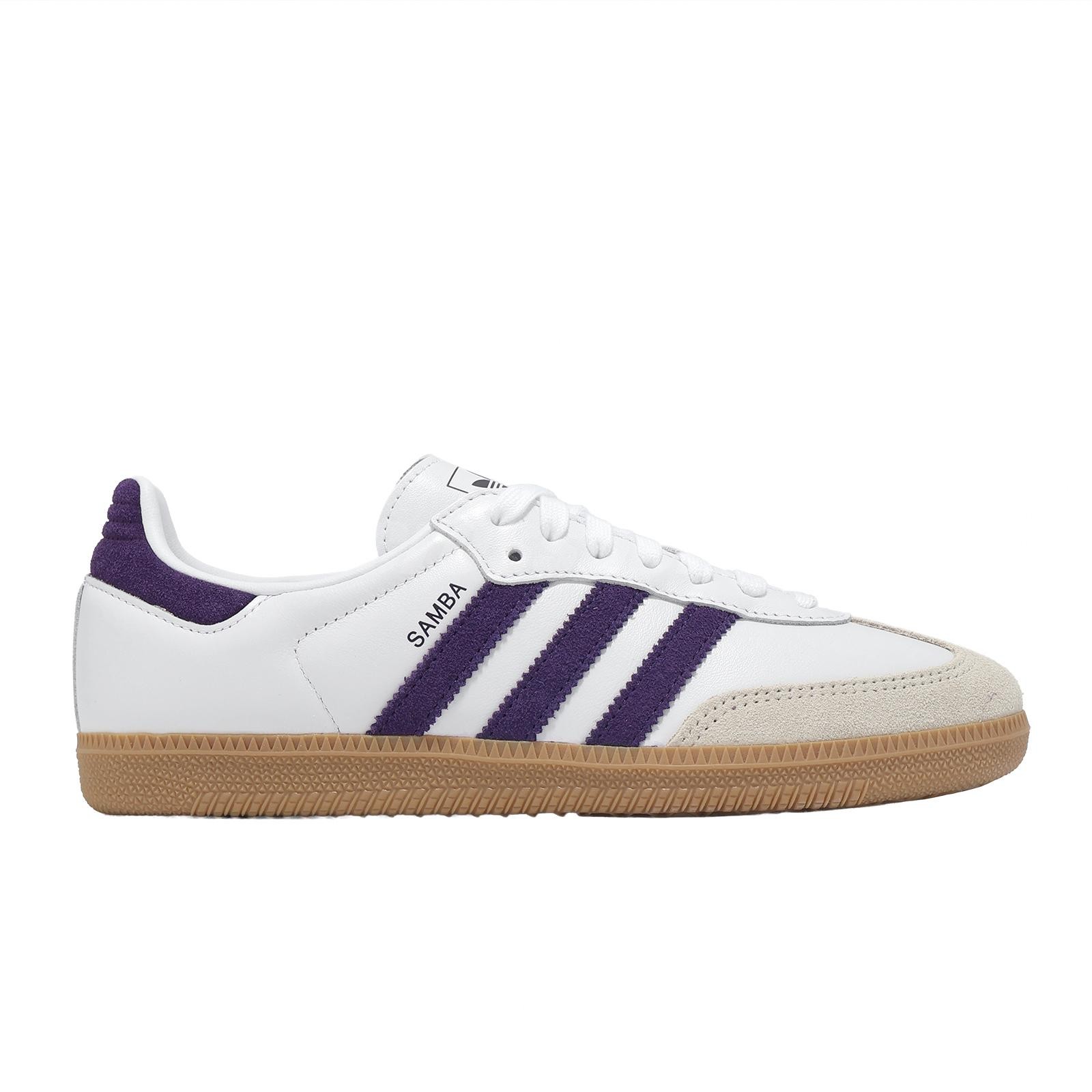 adidas Originals Samba OG W White Aurora Plum Gum Women Casual Shoes JS1392