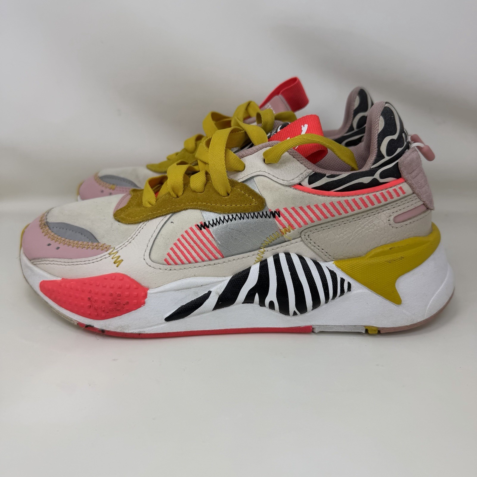 Puma RS-X Unexpected Mix Zebra Athletic Shoes Multicolor Women’s Size 9
