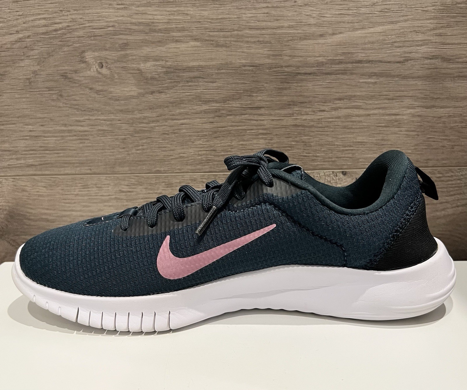 Nike Womens Flex Experience 12 Blue Running Shoes Lace Up Size 9 (DV0746-401)