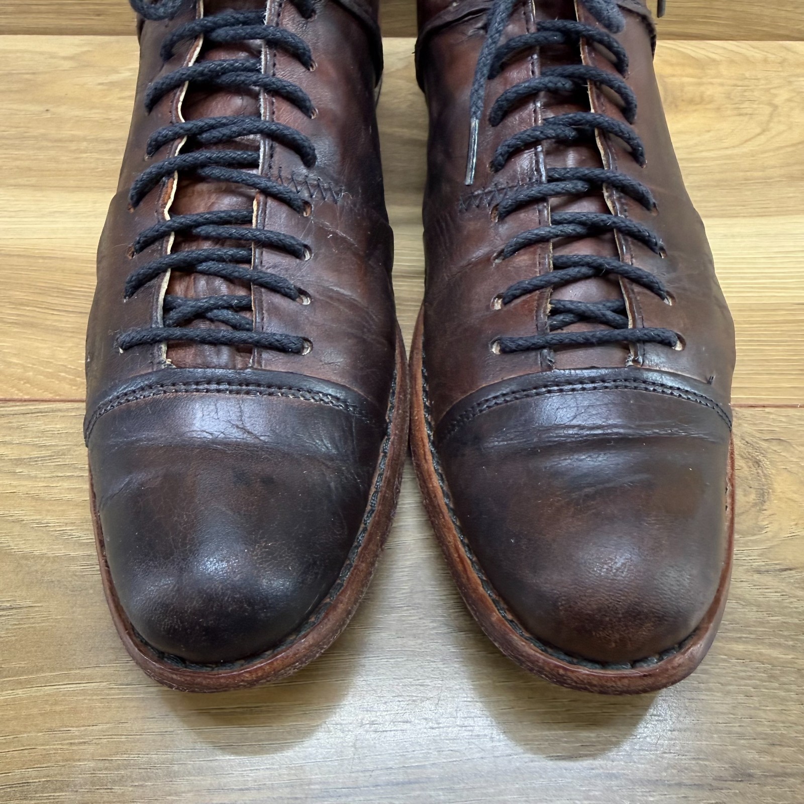 Timberland Boot Company Cap Toe Oxfords Womens 10 M Brown Leather Flats Shootie