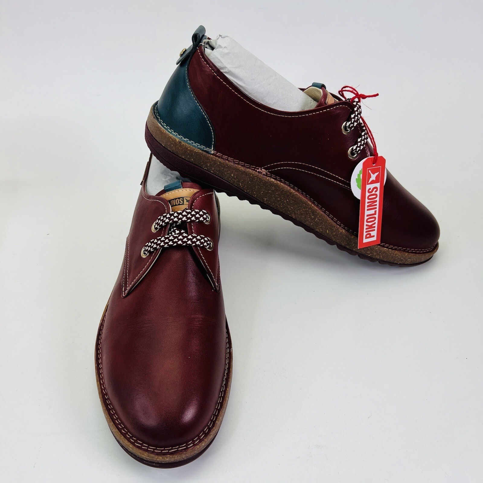 Pikolinos Baza Casual Lace-Up Arcilla Burgundy EU41 US10-10.5