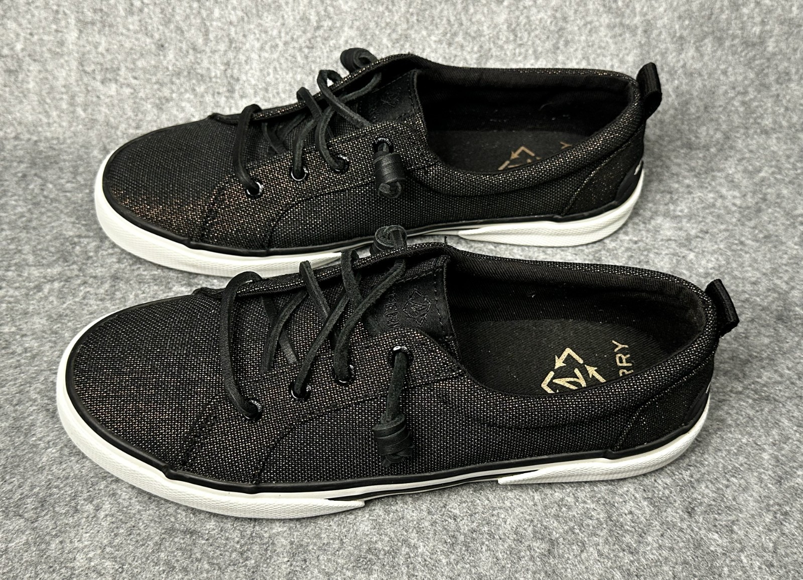 Sperry Top-Sider Pier Wave Slip-On Sneakers Women’s Size USA 7 Black Iridescent