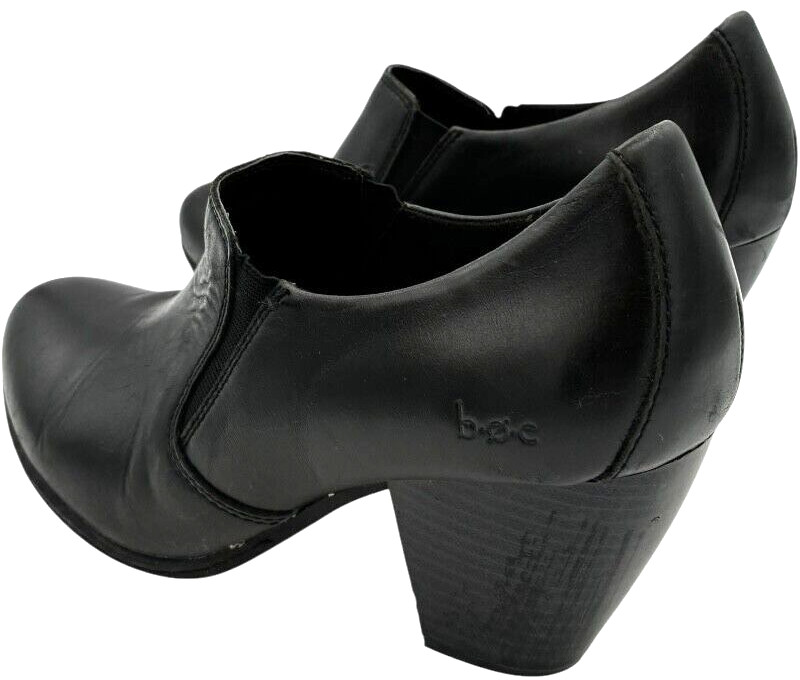 born concepts women’s B0C BC3614 Black Leather 2.5 in heel booties size 8