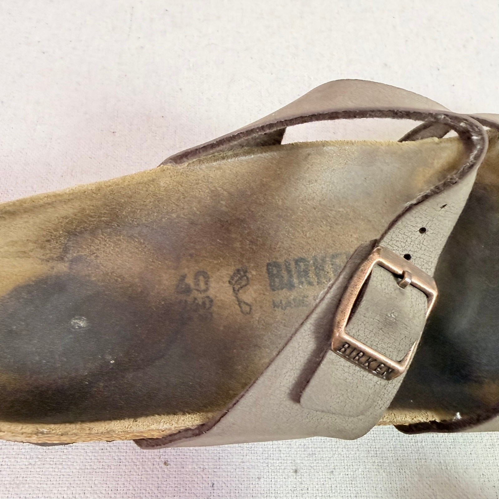 Birkenstock Mayari Sandals Womens 40 9-9.5 Mocha Brown Toe Loop Outdoor Granola