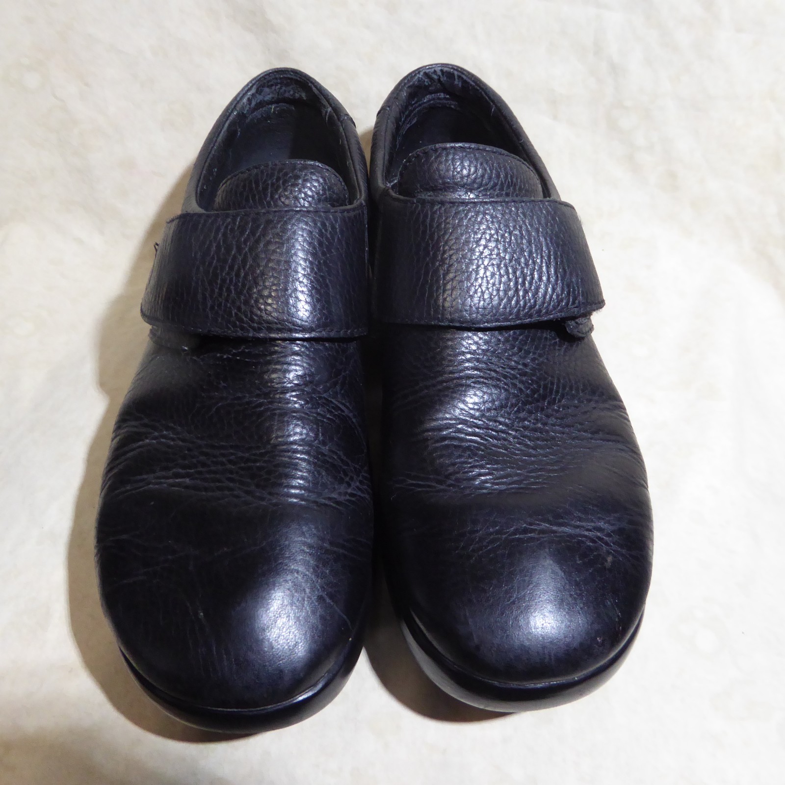 🩰 Propet Monk Strap Slip-On Comfort Loafers sz 9 M Rich Black Leather