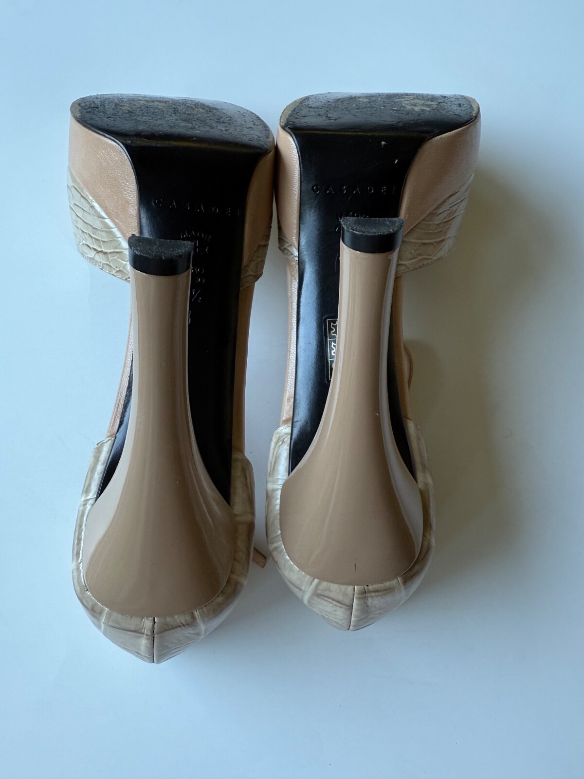 CASADEI Platform Ankle Strap High Heels Sz 7.5