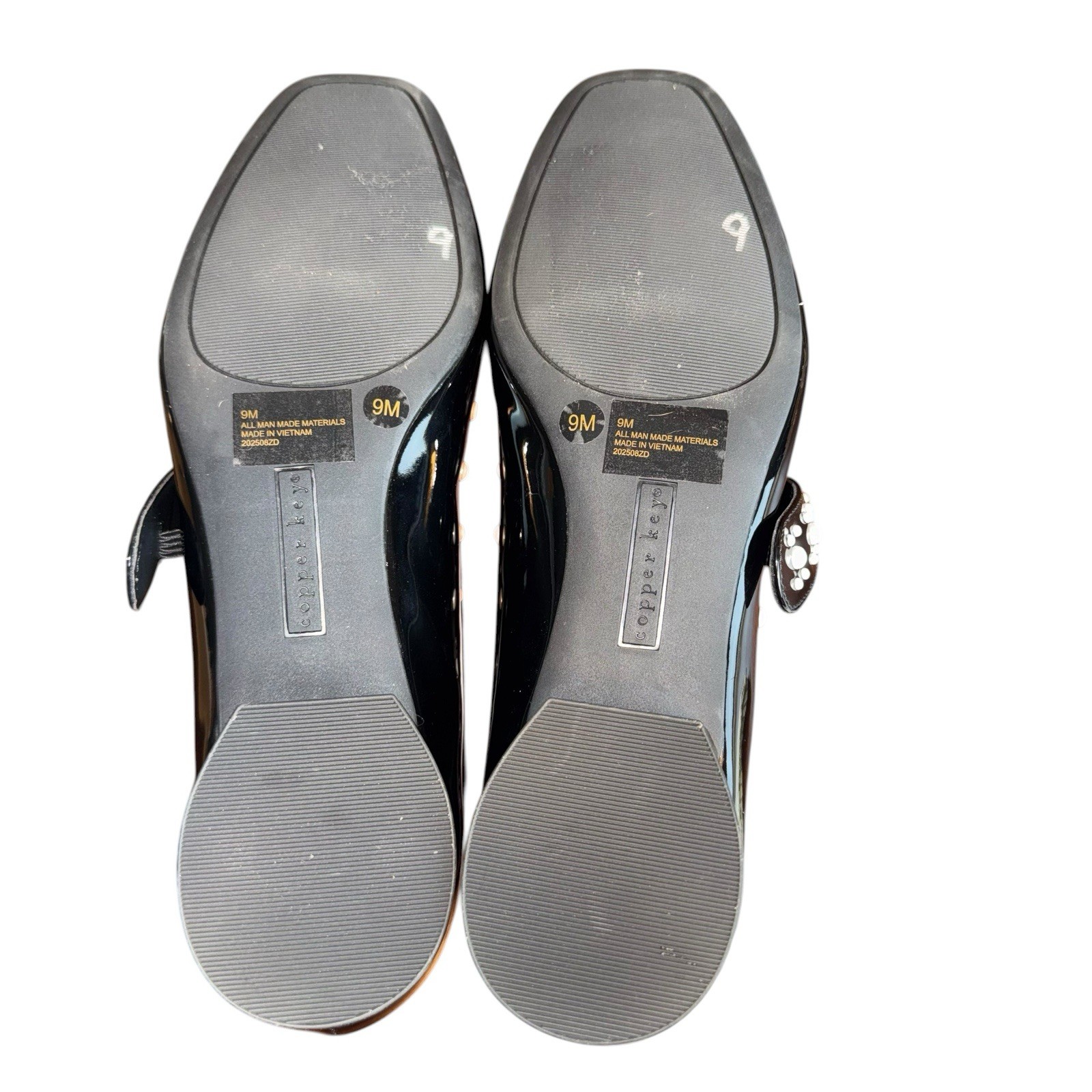 NEW Copper Key Studded Pearl Patent Mary Jane’s Size 9