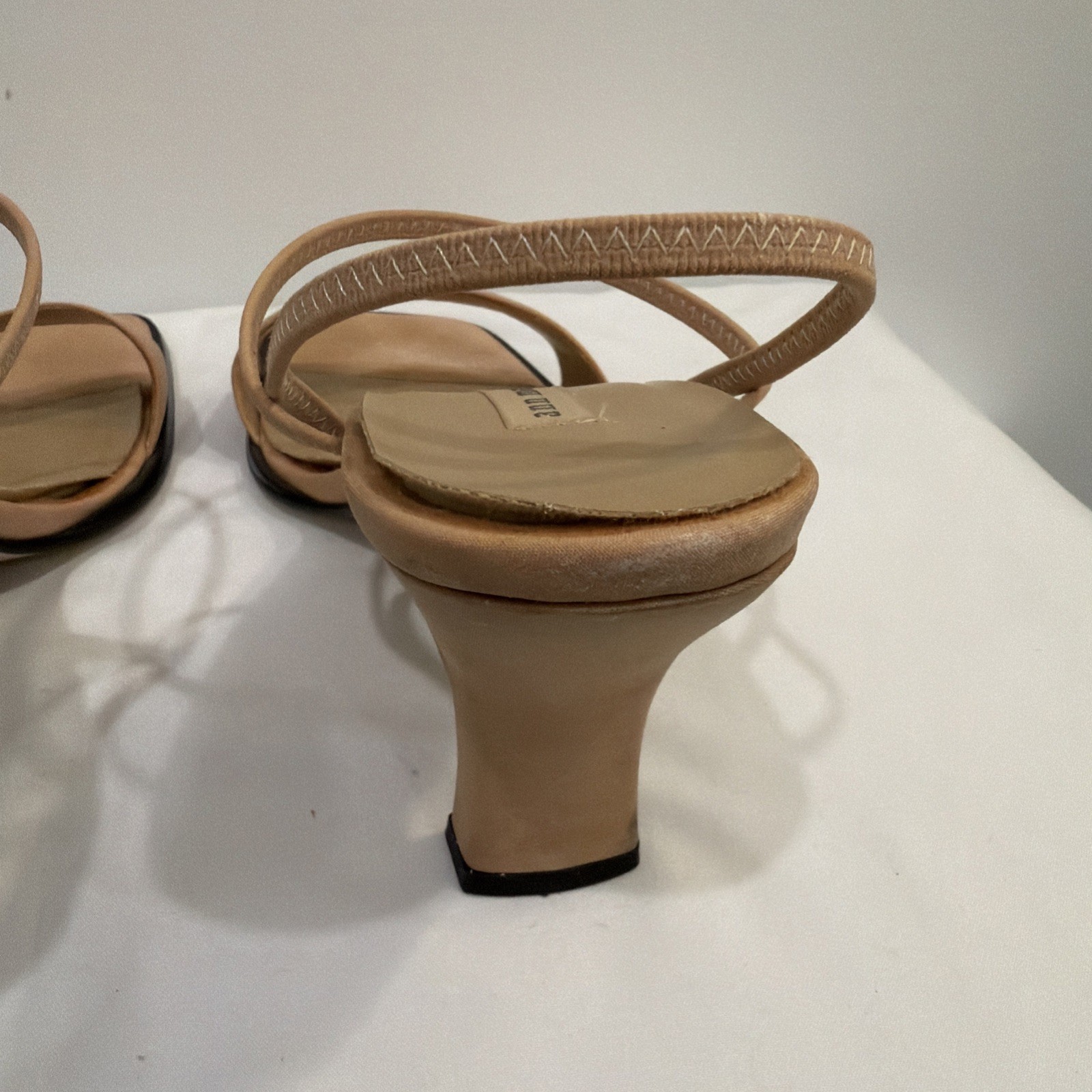 Ann Marino🌺Women Sandal/Heel/Trendy/Slip~On/Cocktail/Prom/Nude/Formal/Sz 10m💥