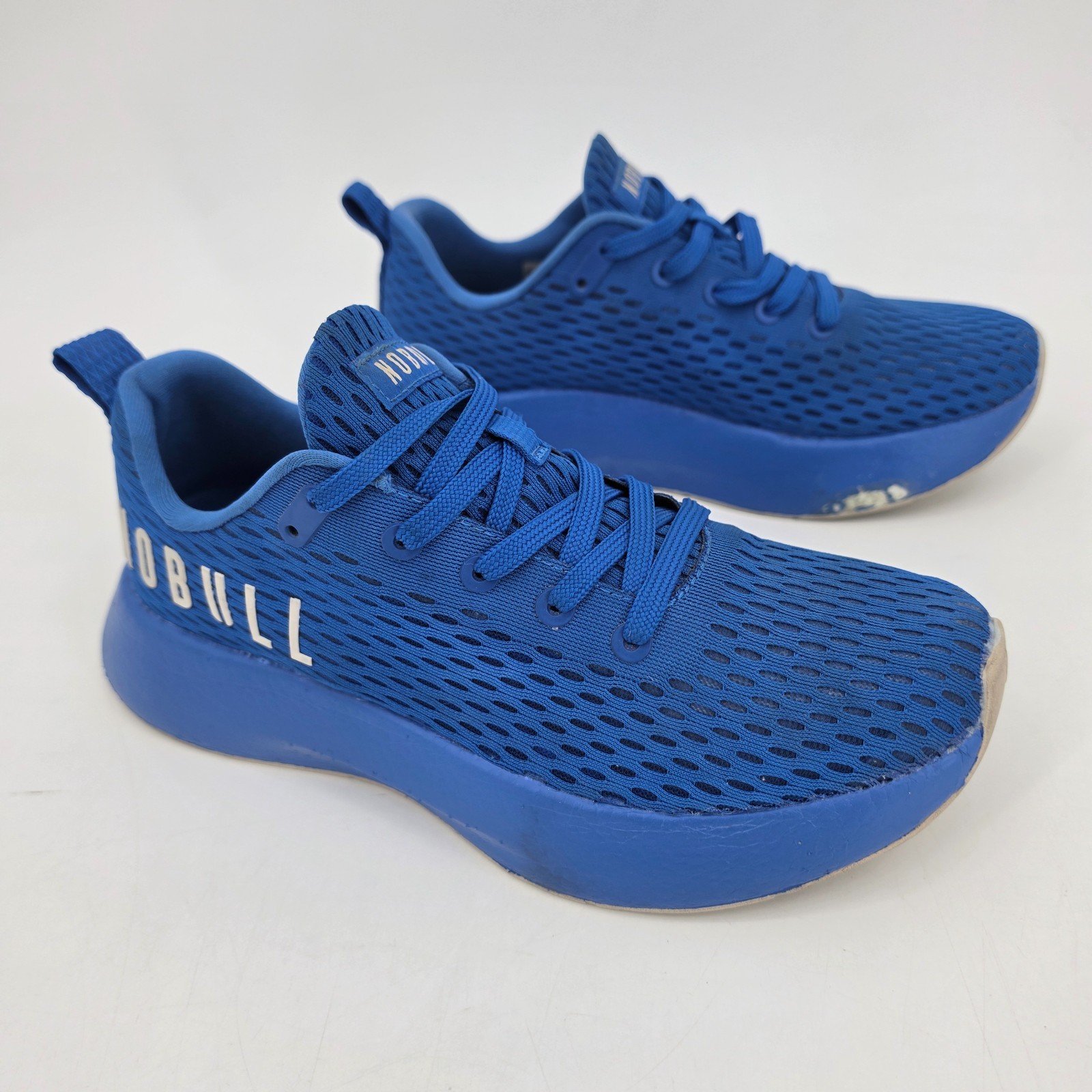 No Bull Runner + Plus Running Shoes Women’s Size 8.5 Men’s 7 Blue on Blue Mesh
