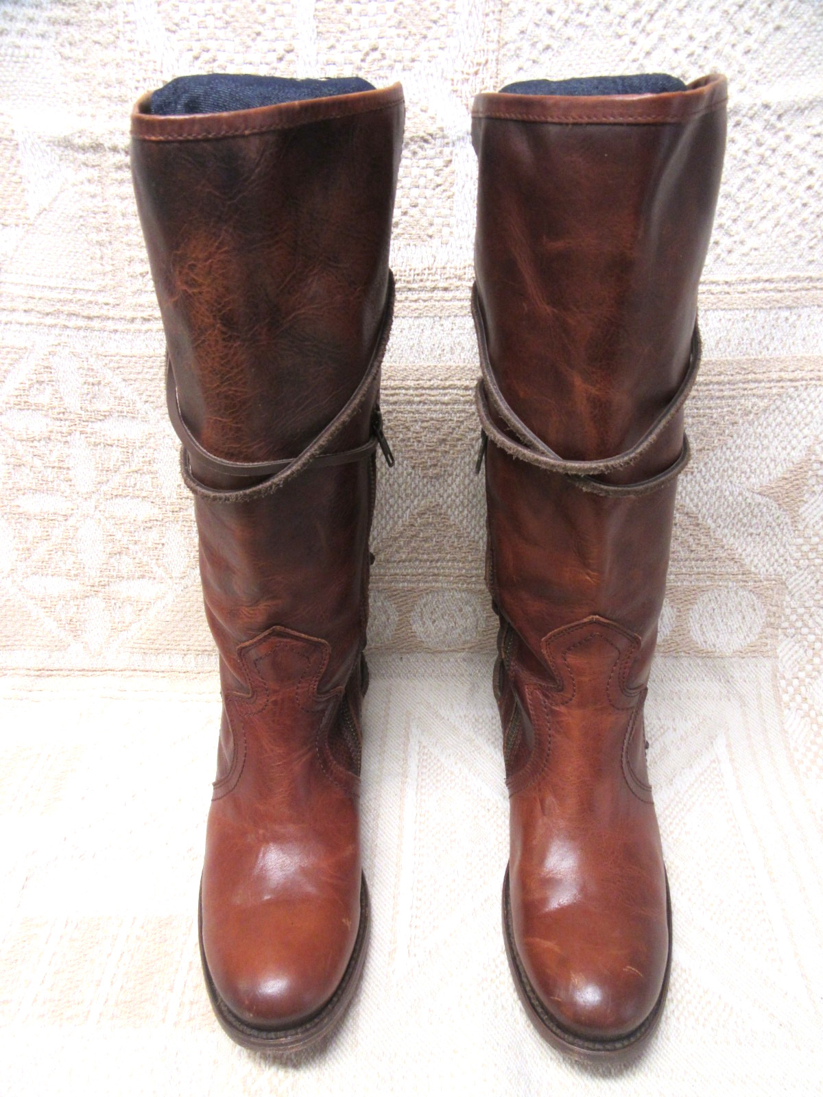 Freebird Boots By Steven Size 9 Diamond Knee High Gently Worn!! See Pics!!