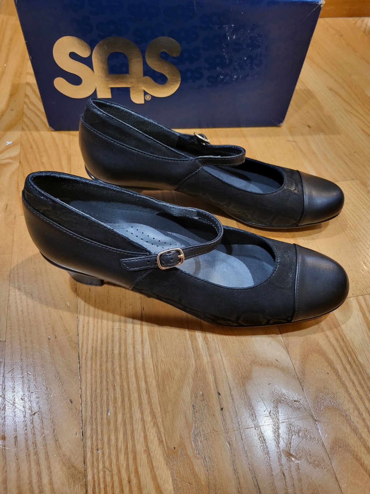 SAS Women Isabel Pump Leather Suede Slip-On Shoe Reptile Print Size 10 N
