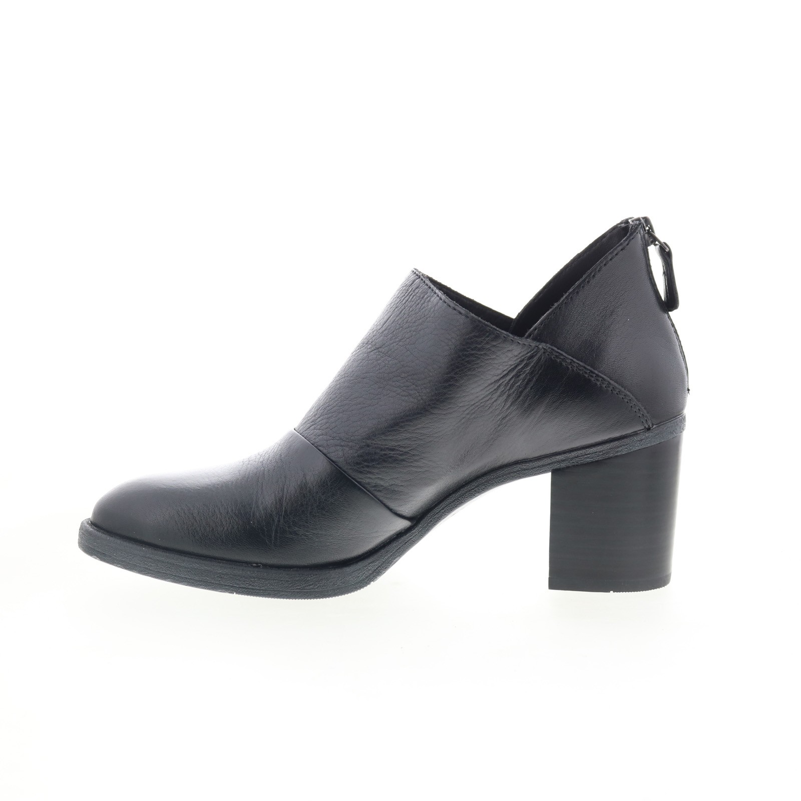 Johnston & Murphy 78-51915 Womens Black Leather Zipper Ankle & Booties Boots 8.5