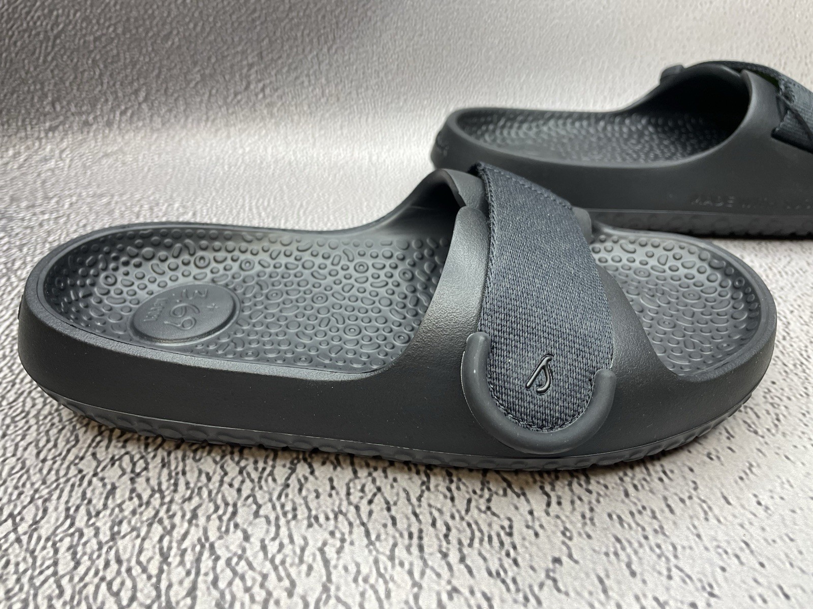 Allbirds Unisex Sugar Slide Sandals Black Eco Friendly Size W 8 M 6