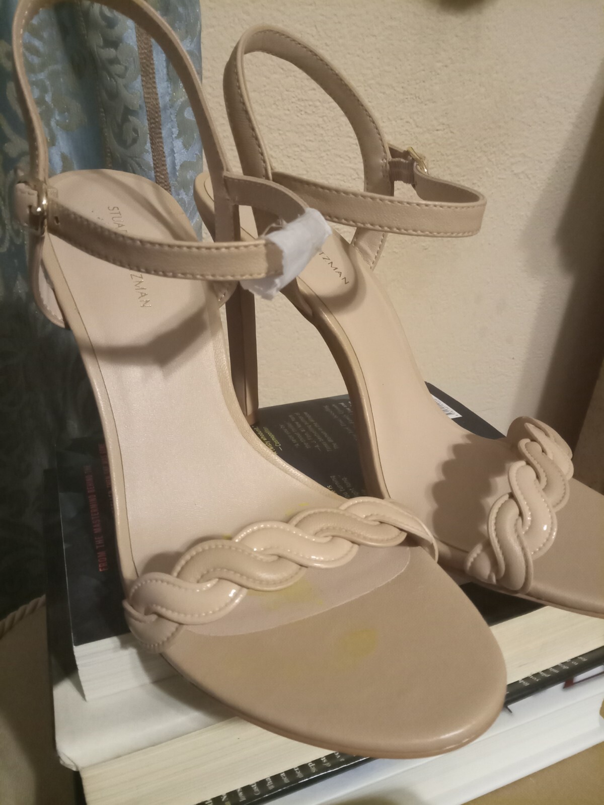 Stuart Weitzman Twistie Sandal Leather Ankle Strap High Heels Size 9.5 $295