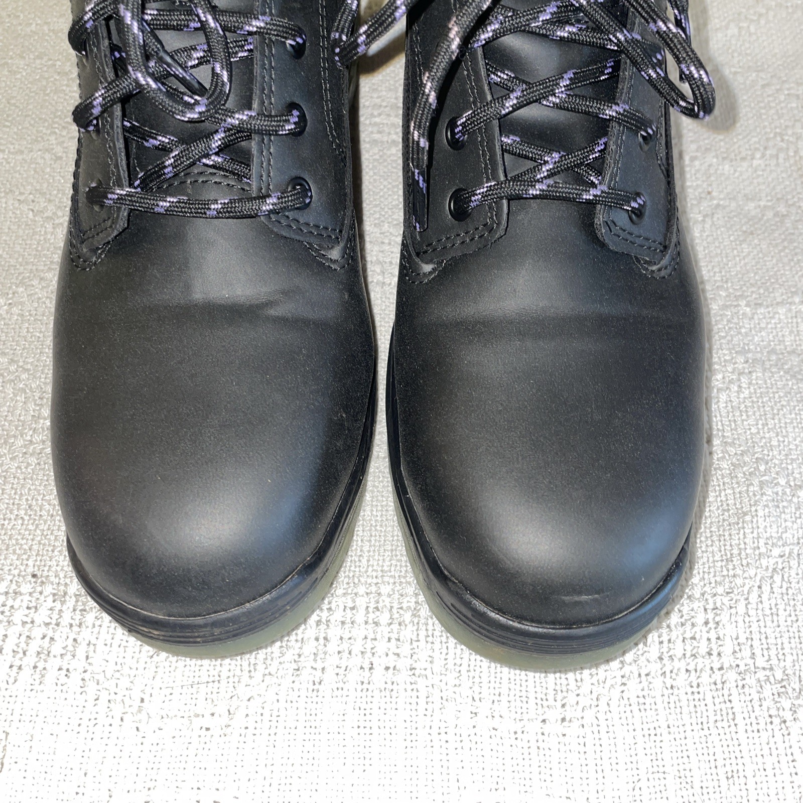 Brahma Women’s Steel Toe Boots Size 8 M Black Leather Workwear Rugged Outdoors