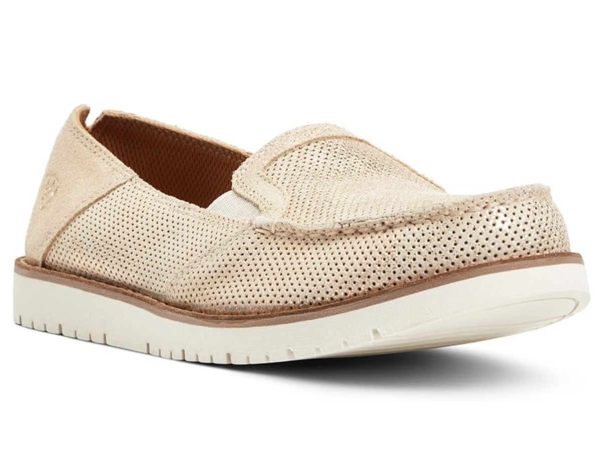 Ariat Cruiser 360 Cooling Womens Sz 11 B Rose Gold Slip On Sneakers Shoes NEW