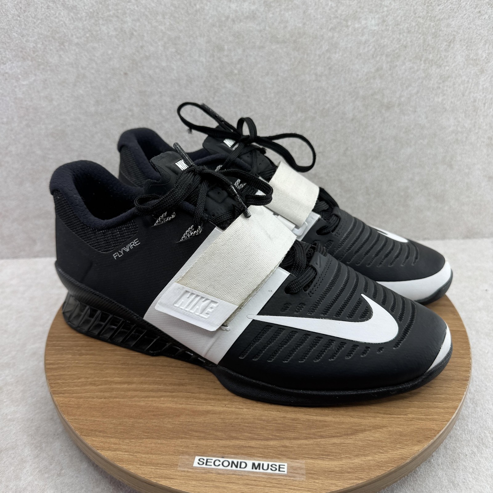 Nike Romaleos 3 Shoes Womens Size 10.5 Black Weightlifting Training 878557-001