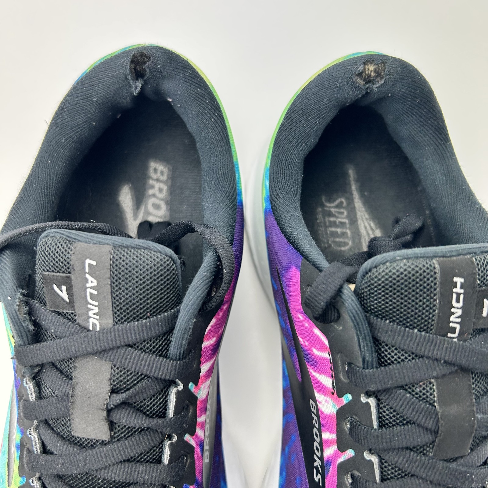 Brooks Launch 7 Shoes Women Size 11 Tie Dye Rock n Roll Marathon Series Running