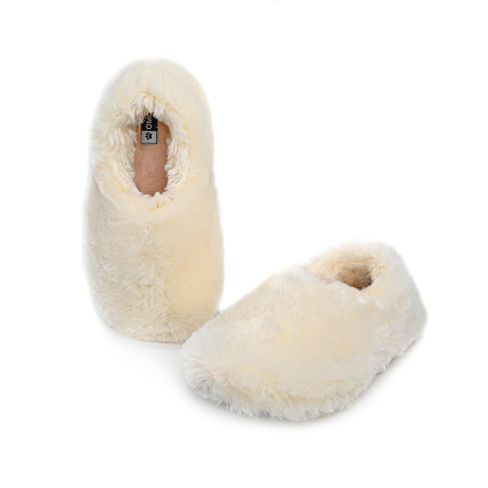 Fuzzy Winter Indoor Slippers for Women, Plush Warm Moccasin Slippers for Lady