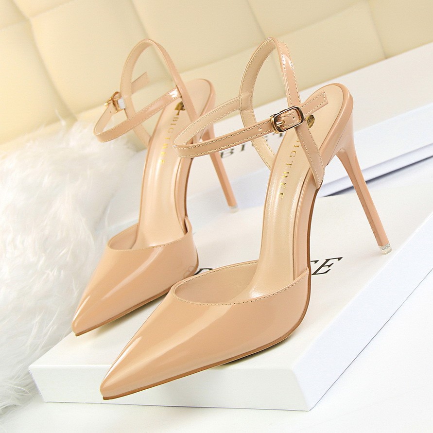 Women’s High Heels Pointed Toe Ankle Strap Sandals Dress Casual Party OL Shoes