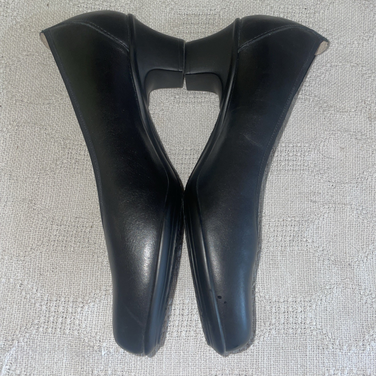 SAS Women’s Dressy Pumps Size 8.5 W Black Leather Business Formal City