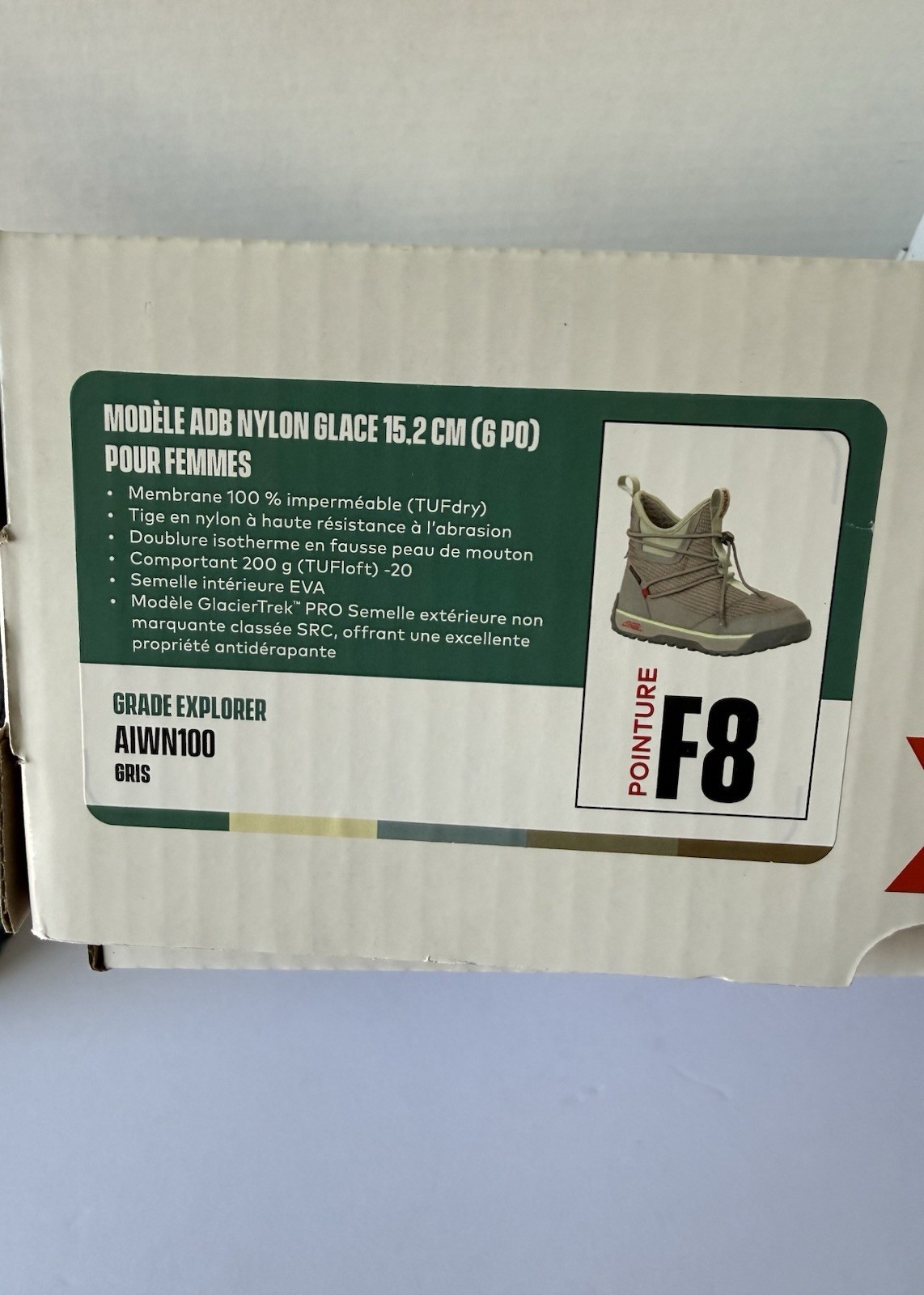 XTRATUF ABD Ice Nylon Aiwin -100 Ankle Boots Insulated Boots Women’s Size 8 New