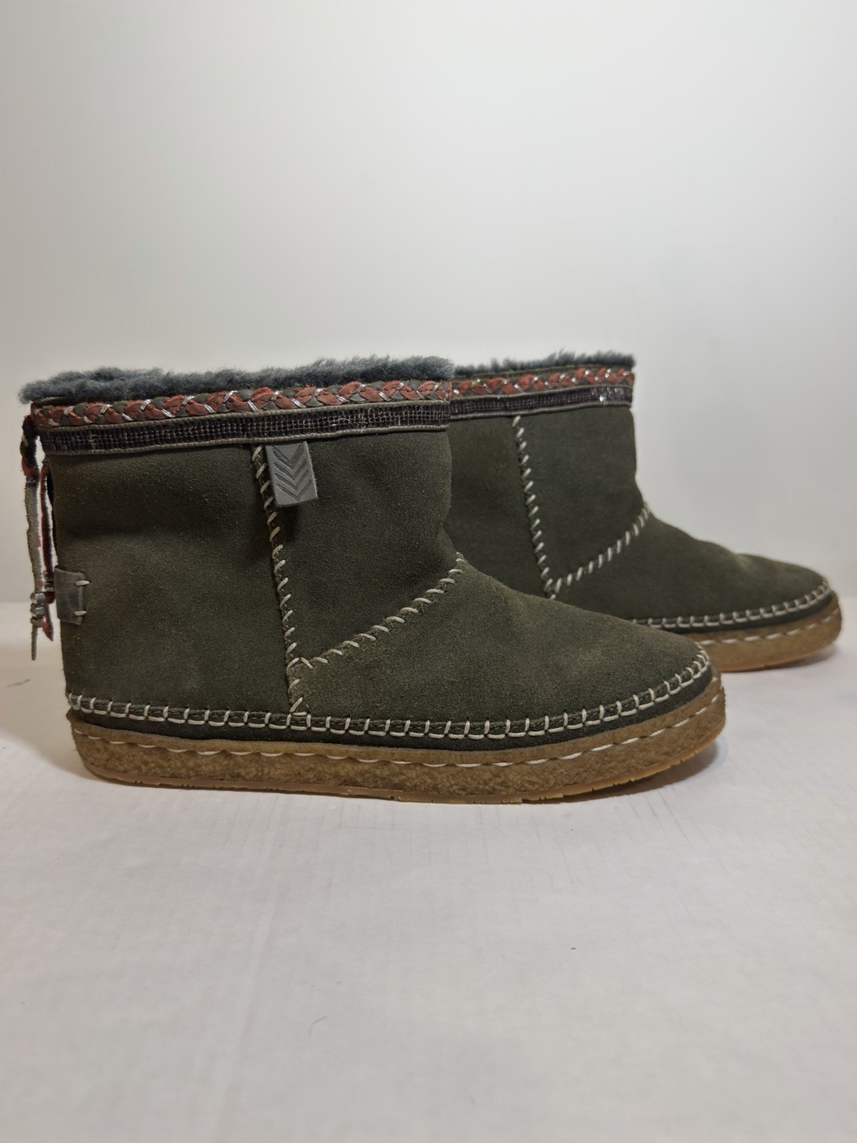 Laidback London🔥Boote Suede Sheepskin/Boho/Prairie/Western/Grunge Sz~40/US 9💥