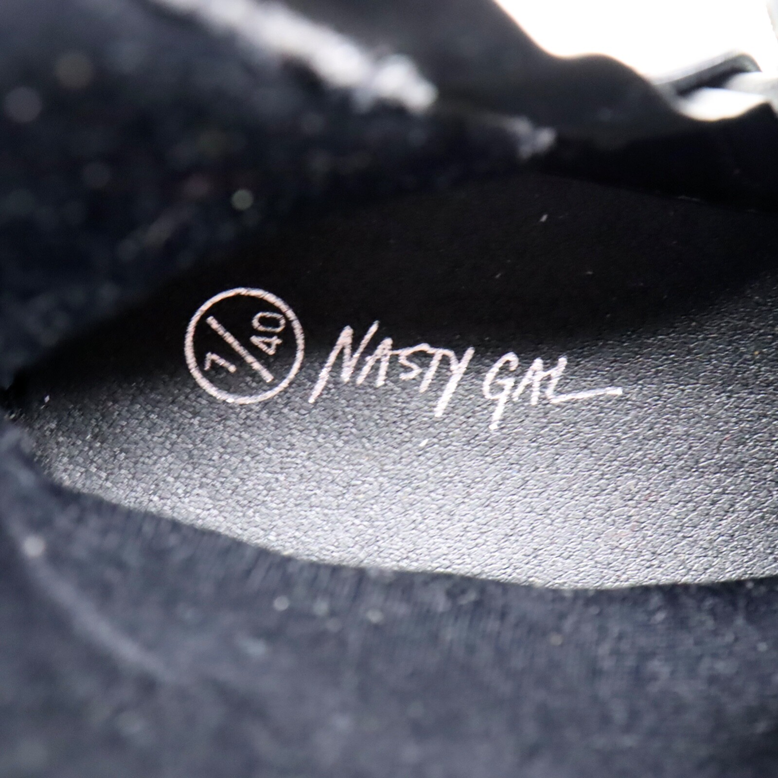 Nasty Gal Black Chunky Boots Womens Size 7 Grunge Punk Goth Halloween Platform