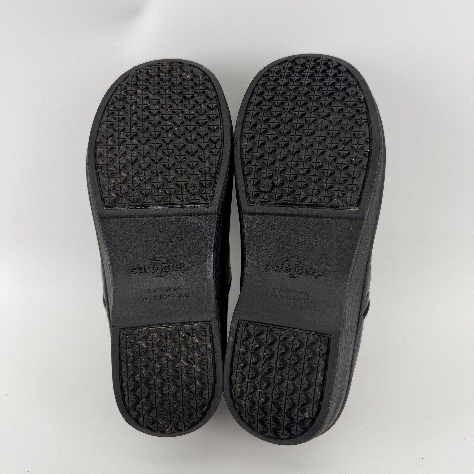 SafeTstep Shoes Womens Size 6.5 Black Workwear Slip On Clogs Non Slip Nursing