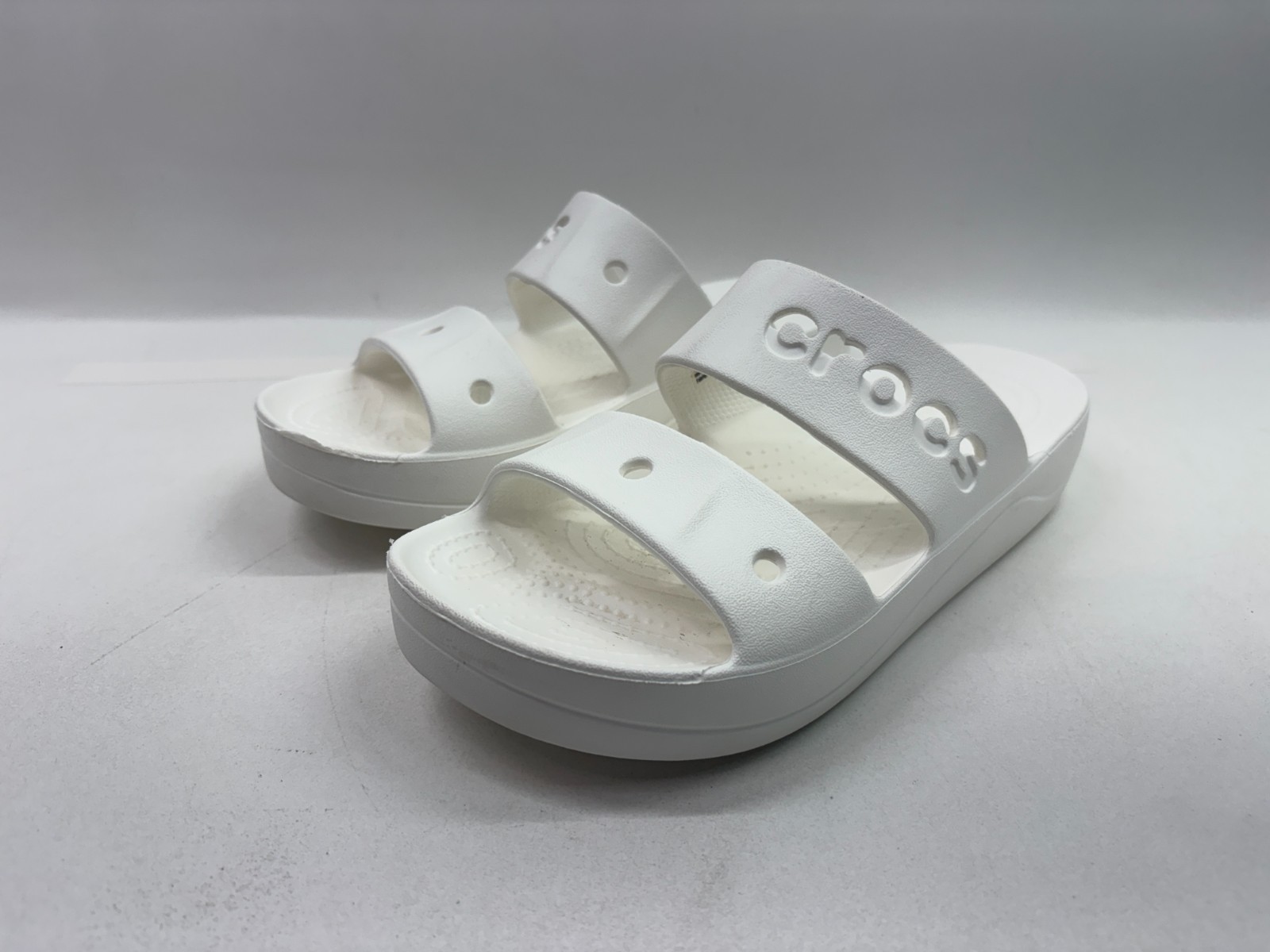 crocs baya platform slide scandals women size 6 – white