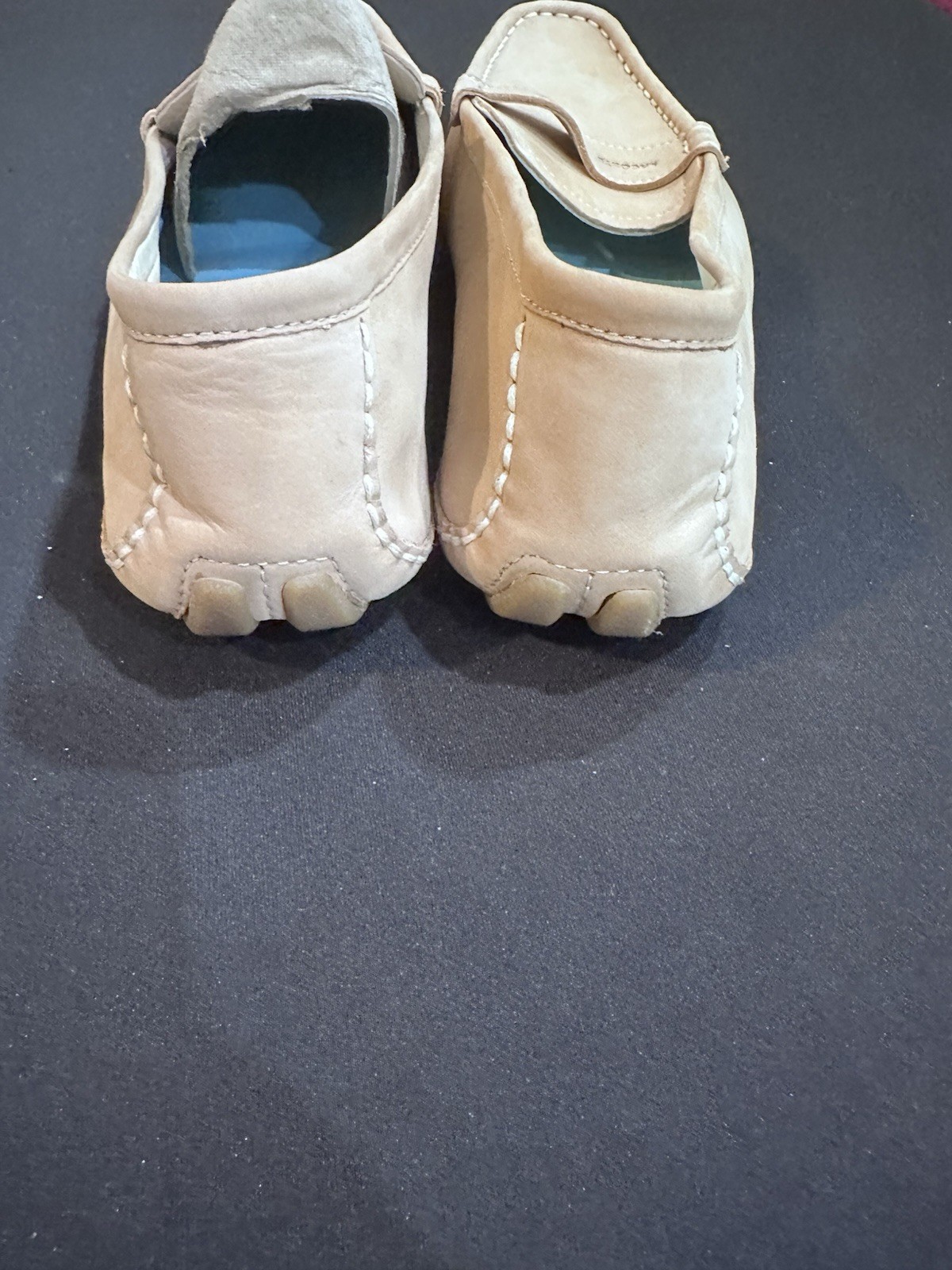 Lacoste Roxbury Nubuck Leather Women’s Driving Flat Loafer – 9 1/2 Tan Shoes