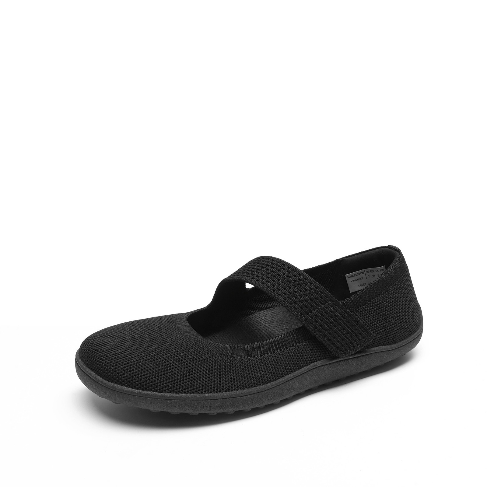 Women’s Barefoot Knit Mary Jane Flats Wide Sole Lightweight Comfortable Shoes