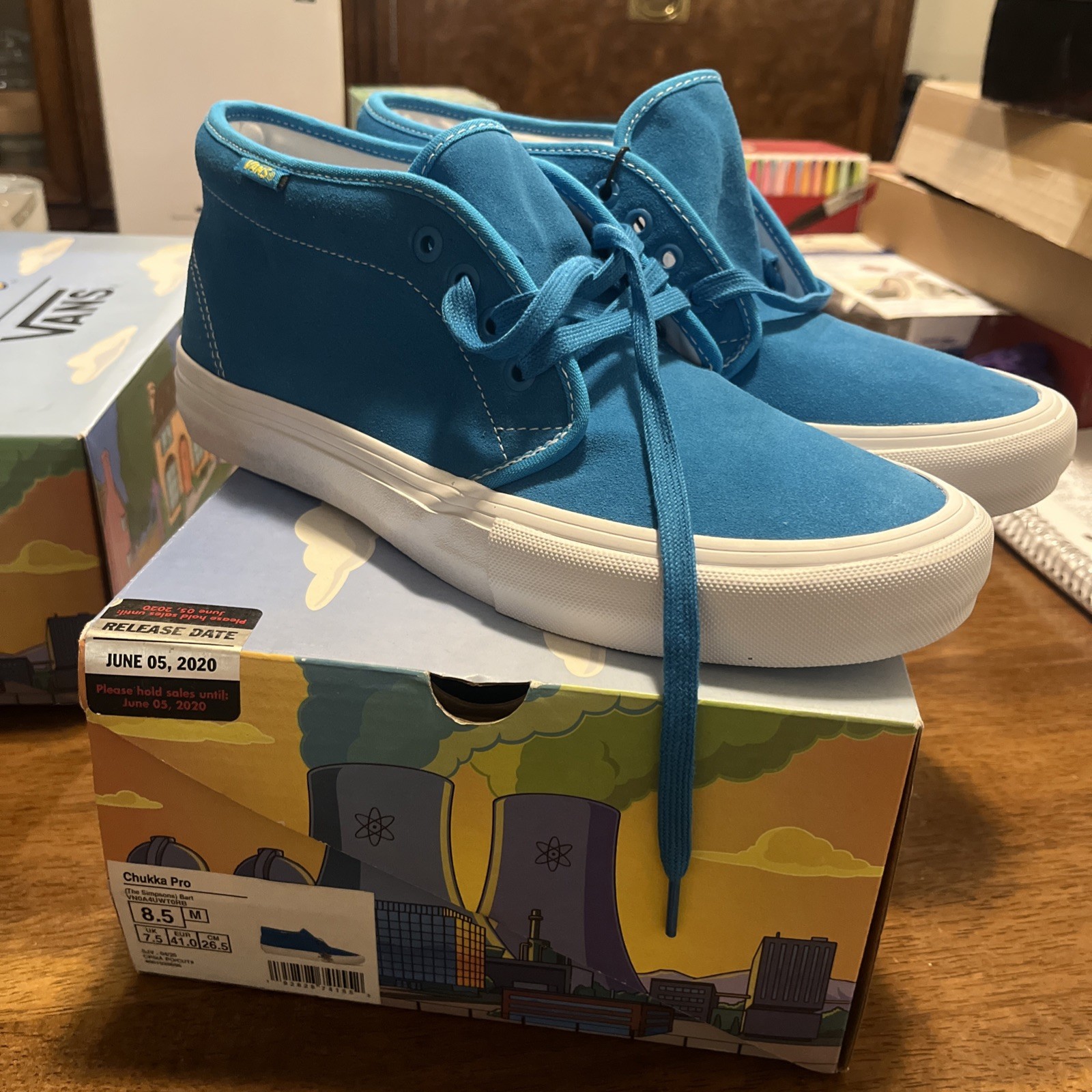 Vans Sneakers x The Simpsons Chukka Pro El Barto Blue Women Size 8.5 Men 7 New