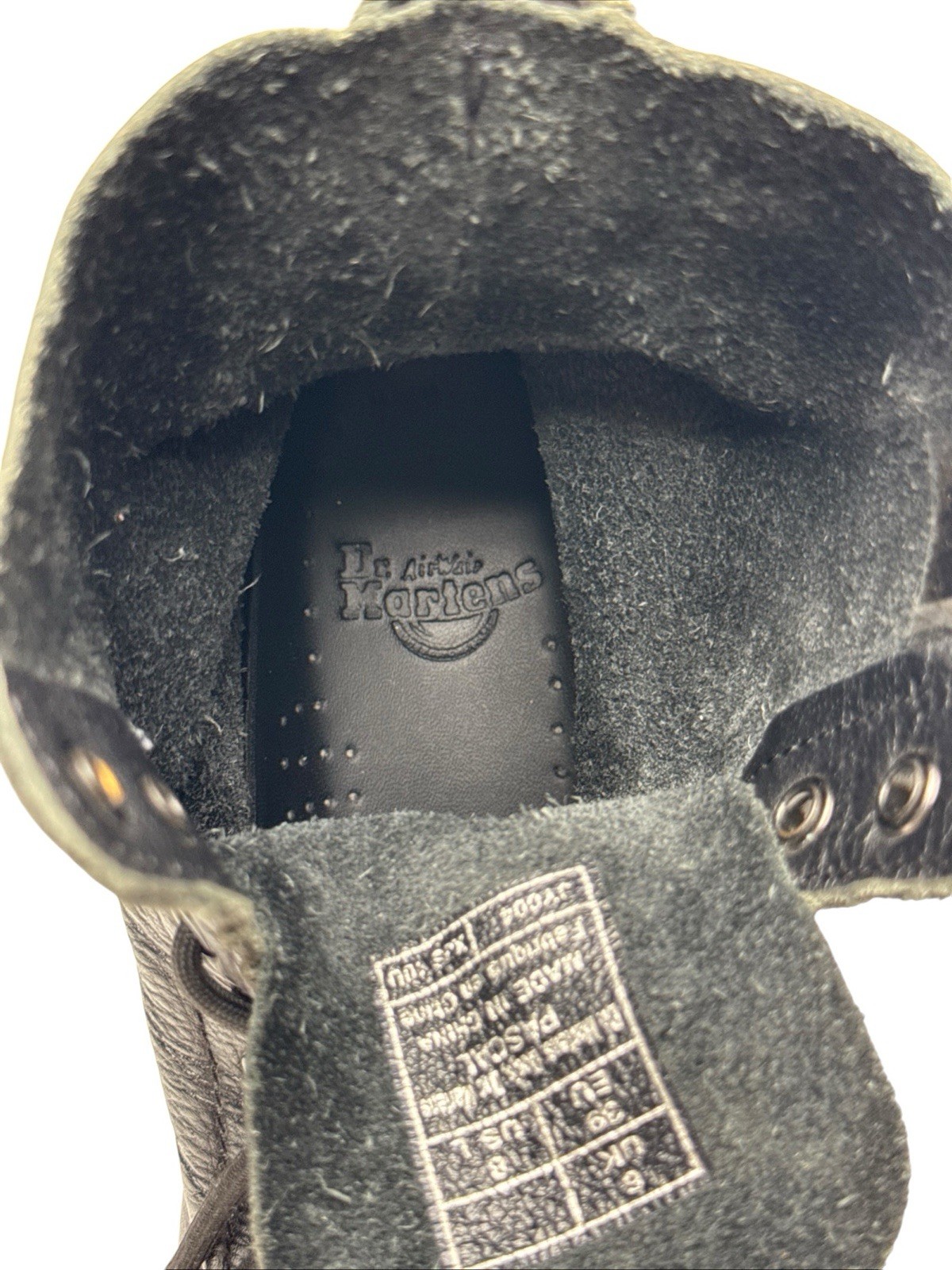 Dr. Martens Pascal Boots Men’s Size 8 Genuine Black Leather Combat Virginia 1460