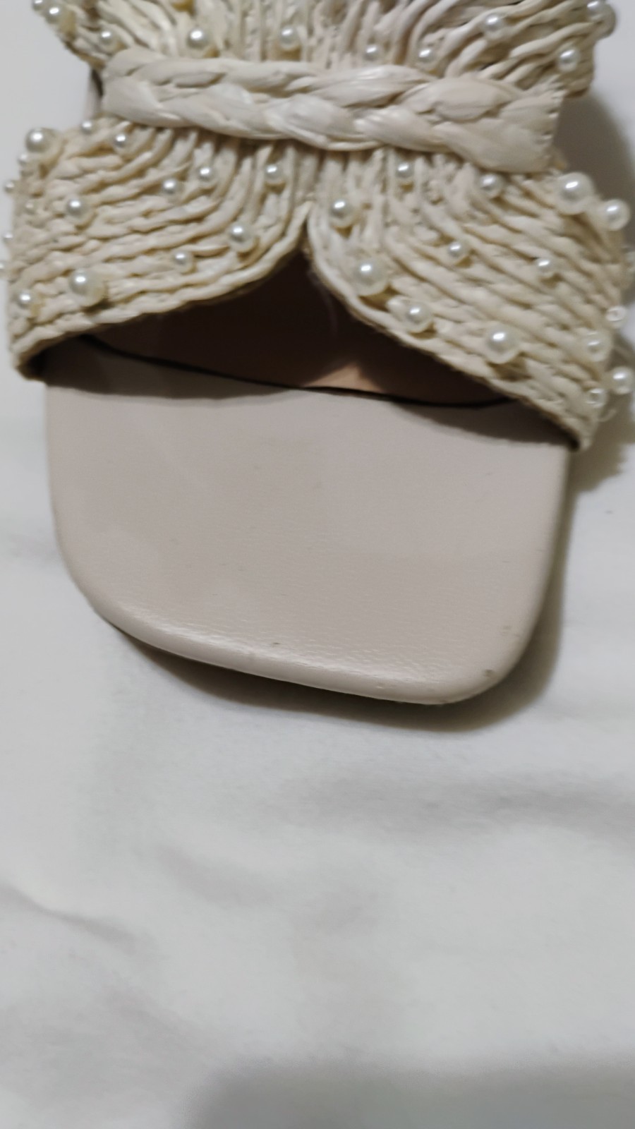 A New Day Tia Heels Cream With Pearls Size7.5 NWOT